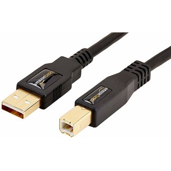 AmazonBasics 7HUA cabo USB 1,8 m 2.0 USB A USB B Preto - 1