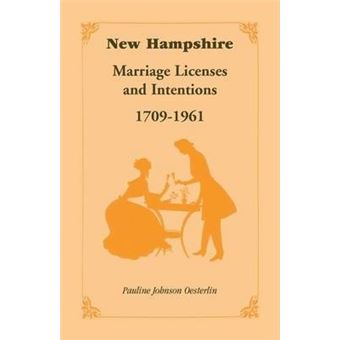 New Hampshire Marriage Licenses And Intentions, - 1