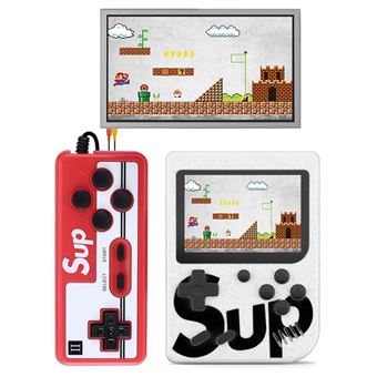 Consola de Videojogos Retro DAM com Ecrã e 400 Jogos Incluídos | Inclui Controlo Remoto | 2 Pessoas - Branco. - 1