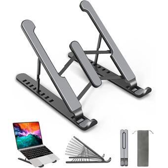 Suporte Anti-Deslizante Ajustável PVC ME para Portátil/Tablet até 15.6" M-P1 | Cinza - 1
