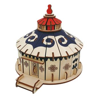 Puzzle 3D HSMY de 84 Peças XE-G024H - Yurt - 1