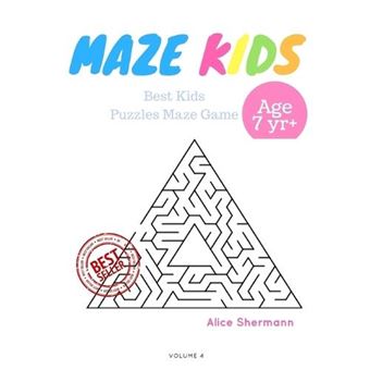Kids Mazes Age 7 50 Best Kids Puzzles Maze Game Maze For Kids Children Maze Brain Training Game Children Mazes Age 7 Volume 4 Pyramid Maze By Alice Sherma - 1
