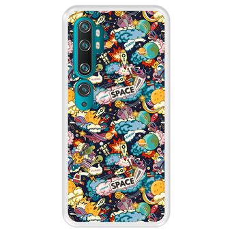 Capa Tpu Hapdey para Xiaomi Mi Note 10 - Note 10 Pro - Cc9 Pro | Design Padrão de Constelação | Galáxia 5 - Transparente