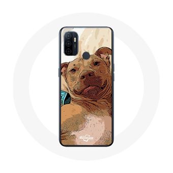 Capa Maniacase paraoppo A53 American Pit Bull Terrier Castanho - 1