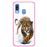 Capa Hapdey para Samsung Galaxy A40 2019 Design Onça em Silicone Flexível e TPU Cor-de-Rosa_0