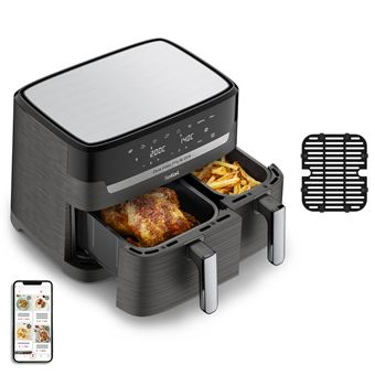 Air Fryer Tefal Dual Easy Fry & Grill EY905B | 8 L | 2700 W | Cinzento - 1