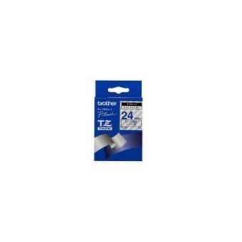 Brother Gloss Laminated Labelling Tape - 24mm, Blue/Clear - 1
