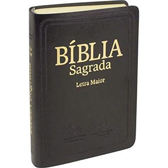 Bíblia Sagrada Letra Maior - Capa Couro Sintético Preto: Nova Almeida Atualizada (NAA) - 1
