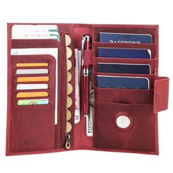 Carteira/Porta-Passaportes com Localizador Antiimpacto | Bloqueador RFID | Organizador em Pele | ANDROID - 1