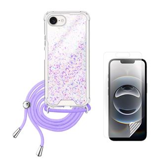 Capa Silicone ShinnyHands-Free + Película ClearGel CapaSmart para Apple iPhone 16e - Roxo - 1