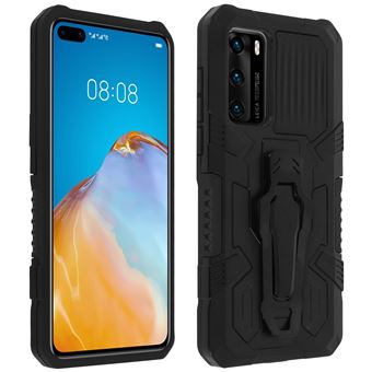 Capa Avizar para Huawei P40 à Prova de Choque e Clipe de Cinto em Metal - Preto - 1