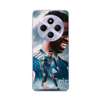 Capa Maniacase para Xiaomi Redmi 14C | Vinicius JR Papel de parede azul do Real Madrid - 1