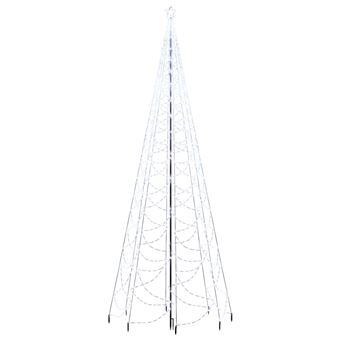 Árvore de Natal com Poste de Metal vidaXL | 1400 luzes LED | 5 m | Branco  Frio - Árvores de Natal - Compra na 