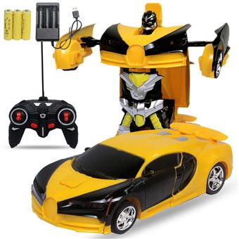 Carro Transformers Zhishang 1:18 para Crianças e Adultos | 2.4GHz | Controlo Remoto | Recarregável - Pano Amarelo - 1