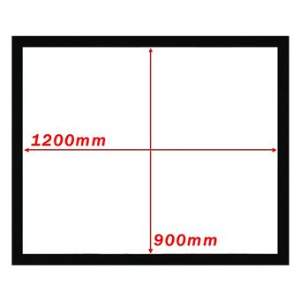 Tela de Projeção Displaymatic 04:03 1200X900 mm Parede - 1