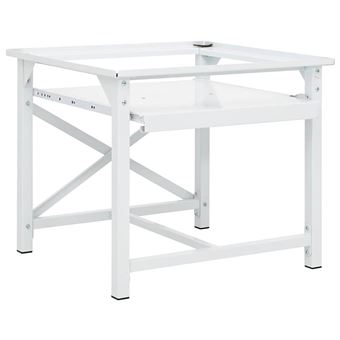 Suporte Máquina de Lavar vidaXL com prateleira branco - 1