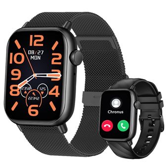 Smartwatch Chronus YH10 | 1.91" Display | 150+ Customizable Dials | Preto - 1