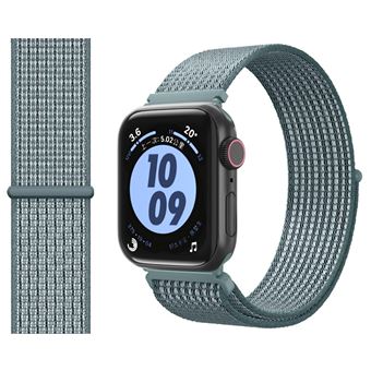 Bracelete de Nylon HSMY Simples para Apple Watch Series 6/ SE/ 5/ 4 | 40 mm - Ciano - 1