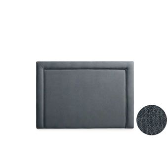 Cabeceira Estofada Moonia Regina Aqualine | 90 X 115 X 5 cm | Cinza Escuro - 1
