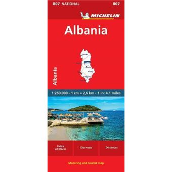 Albania  Michelin National Map 807 - 1
