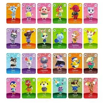 Mini Cartão de NFC DreamWorks para Animal Crossing 5 Séries Compatível com Nintendo Switch Amiib 425-448 | 24 Peças - 1