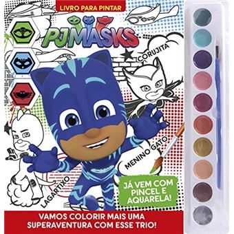 Livro Aquarela Pjmasks - 1