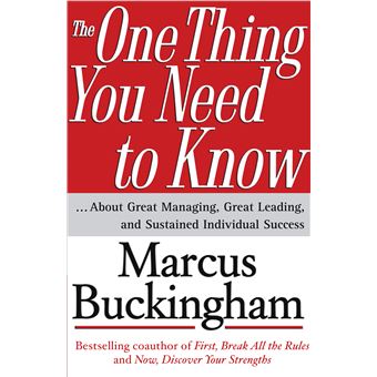 The One Thing You Need to Know - 1