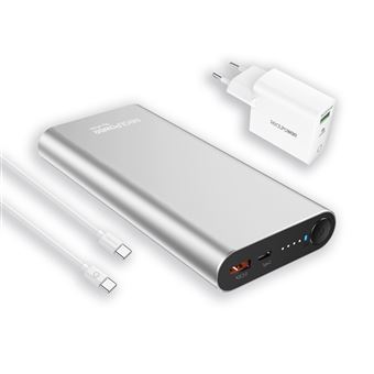 Power Bank RealPower PB-20000PD | 20000 mAh | Alumínio - 1