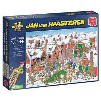 Puzzle Jumbo Jan van Haasteren No License Jan Van Haasteren - Santa's Village (1000 Pieces) | 1000 Peças - 1