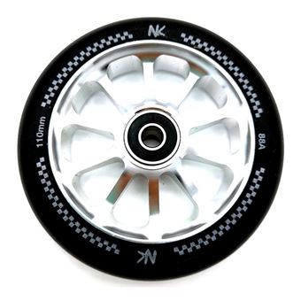 Roda Racing Nokaic para Scooter Trotinete Freestyle | 110mm - Preto/Prata - 1