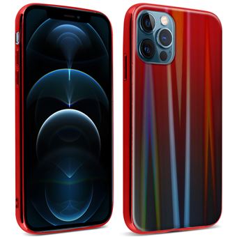 Capa Avizar para iPhone 12 Pro Max | Holográfica Arco-íris | Rígida | Coleção Aurora - Vermelho - 1