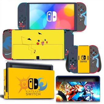 Autocolante Protetor Nanlin para Nintendo Switch OLED Pokemon | Amarelo - 1
