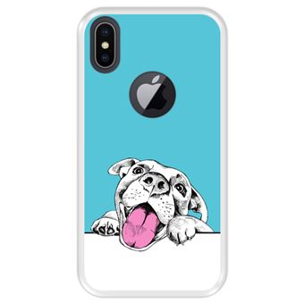 Capa Tpu Hapdey para Iphone X - Xs | Design Cão Alegre | O Que Há para O Jantar - Transparente