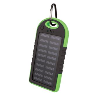 Powerbank Solar Setty Impermeável | 5000mAh | Lanterna Led - Preto - 1