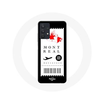 Capa Maniacase para Samsung Galaxy A32 5G de Bilhete de Avião para Montréal, Canadá - 1