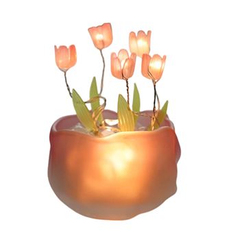 Candeeiro de Mesa Tulipa LED Dishiqing | Tipo I -  Rosa - 1
