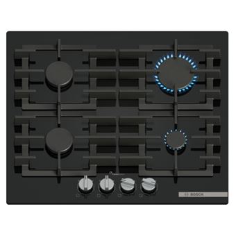 Placa a Gás Bosch Serie 6 PPP6A6I40 | Gás Butano/Propano | 59 cm | 4 Zonas | Preto - 1