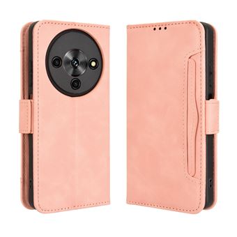 Capa FOXDOCK Protetora para ZTE Blade A76 5G | Suporte e Flip de couro PU | À Prova de Choque | Rosa - 1