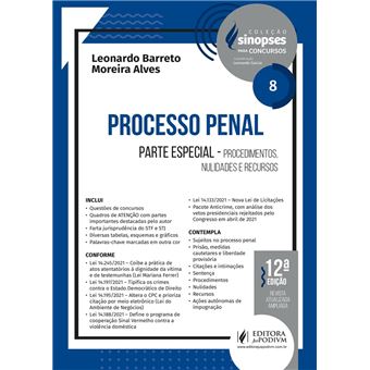 Sinopses Para Concursos - Processo Penal - Parte Especial - 1