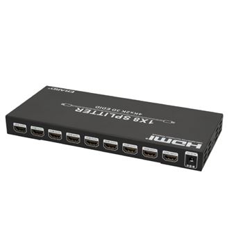 Splitter HDMI 1x8 Ultra HD 4K 30fps Erard 6993 - Preto - 1