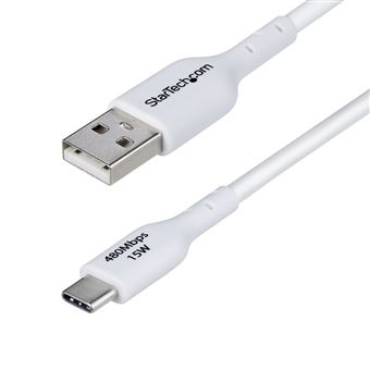 Cabo Usb StarTech.com USB2AC2MNCWHE | Branco - 1
