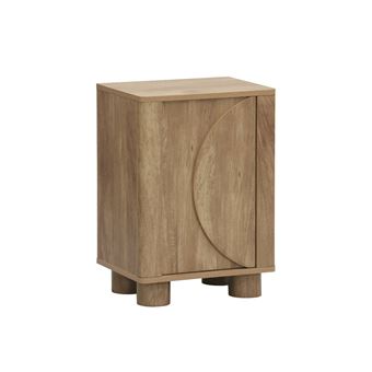 Mesa de cabeceira sweeek efeito madeira de mangueira | 1 porta | Manguier - 1