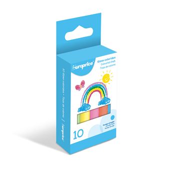 Caixa de 10 Giz Coloridos Europrice - 1