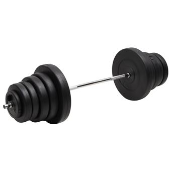 Barra com discos vidaXL | 90 kg - 1