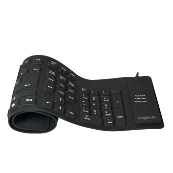 Teclado com Fios LogiLink ID0019A | Idioma: Alemão | Preto - 1