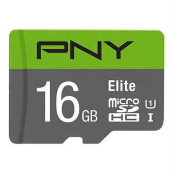 Cartão de Memória PNY Elite microSDHC 16GB - 1
