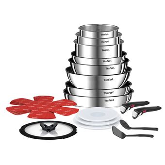 Conjunto Misto Tefal Ingenio L897SJ04 | Aço inoxidável - 1