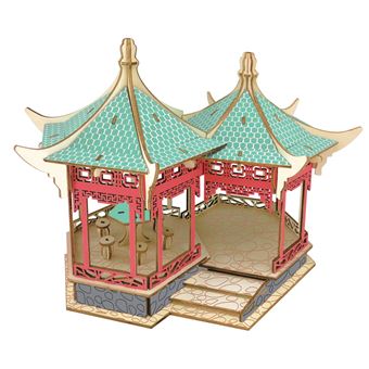 Puzzle 3D HSMY de 98 Peças XE-G030H - Pavilhão Do Pato Mandarim - 1