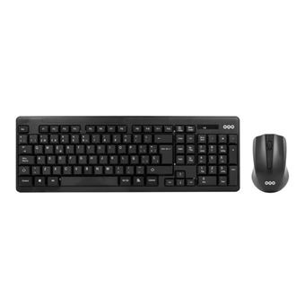Teclado Wireless + Rato OQO OQO-TR002-W | Idioma: Espanhol | Preto - 1