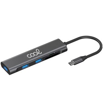 Hub Universal 5 em 1 COOL tipo C | 3 x USB 3.0 | SD | Micro SD - 1